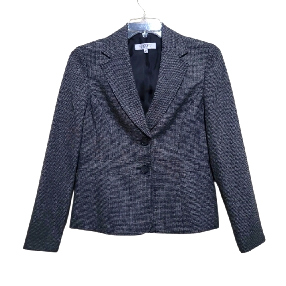Kasper Women Gray Blazer Jacket Size 8